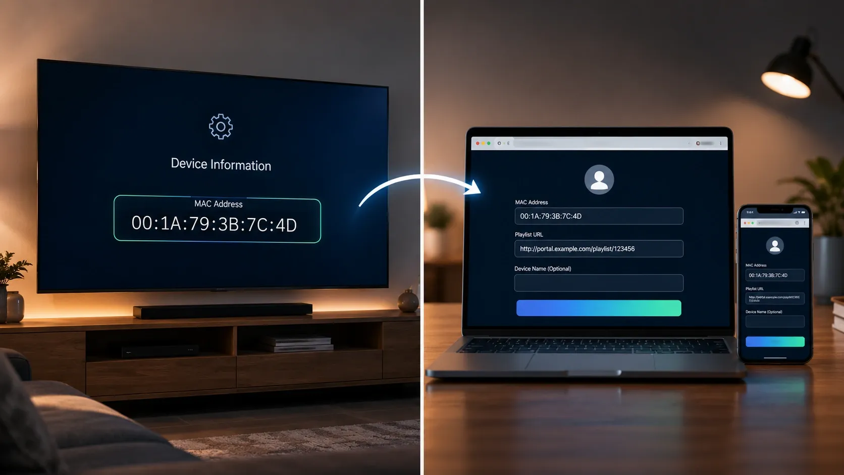Como ativar e configurar o Flix IPTV na Smart TV — endereço MAC e portal