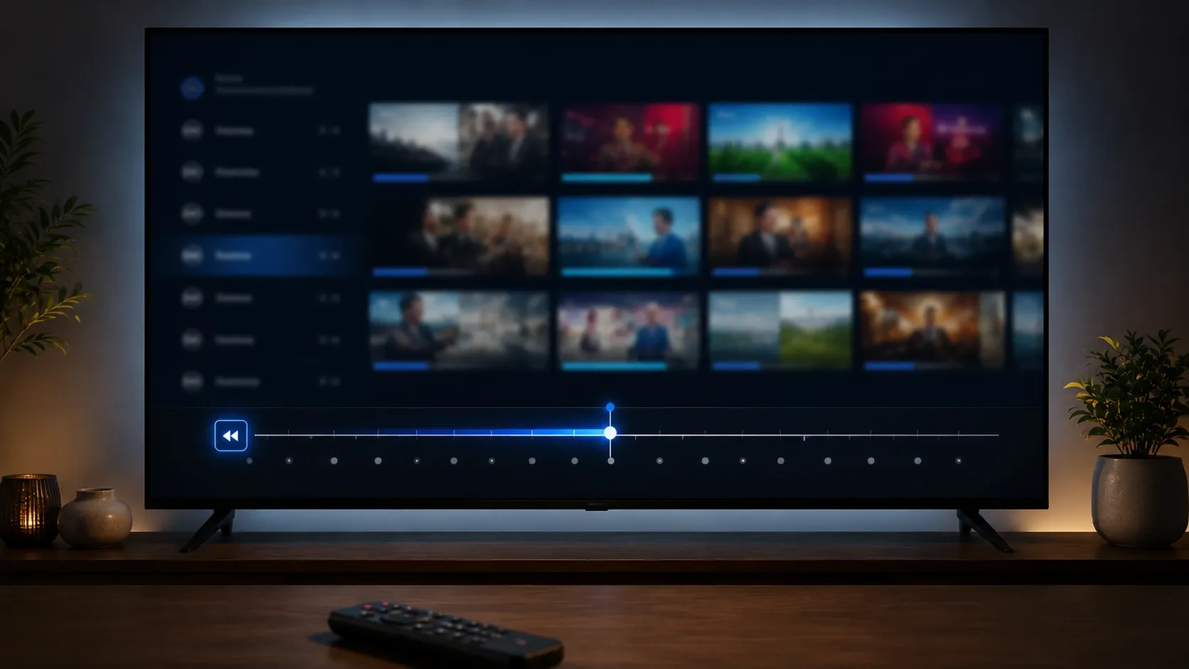 Catch-up e arquivo no OTT Navigator — rever programas de dias anteriores